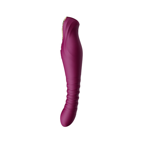 Вибратор Пулсатор King с кристал Swarovski Velvet Purple