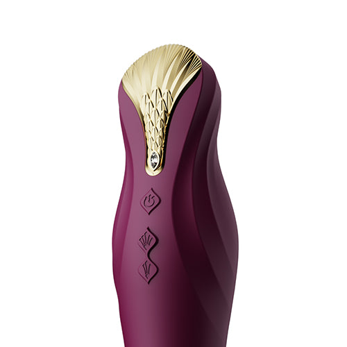 Вибратор Пулсатор King с кристал Swarovski Velvet Purple