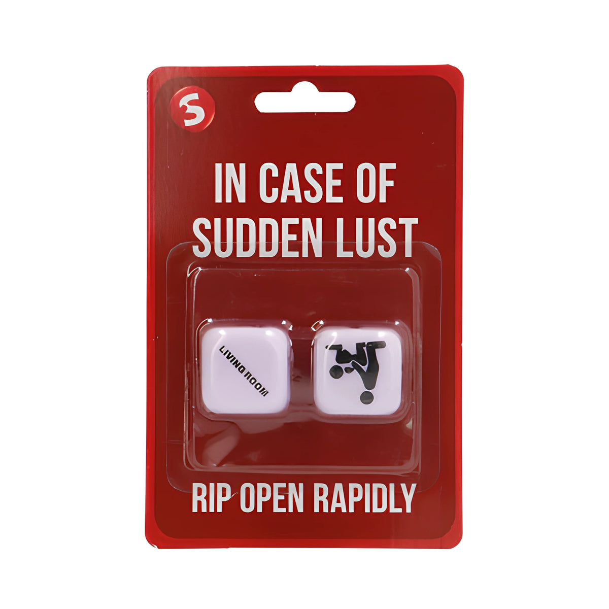Секс зарове In Case Of Sudden Lust на Shots в червена блистерна опаковка с надпис „In case of sudden lust – rip open rapidly“