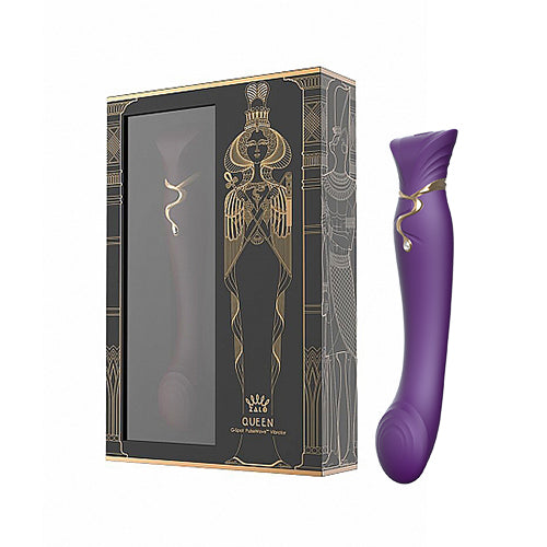 Вибратор Queen с кристал Swarovski и загряване Twilight Purple