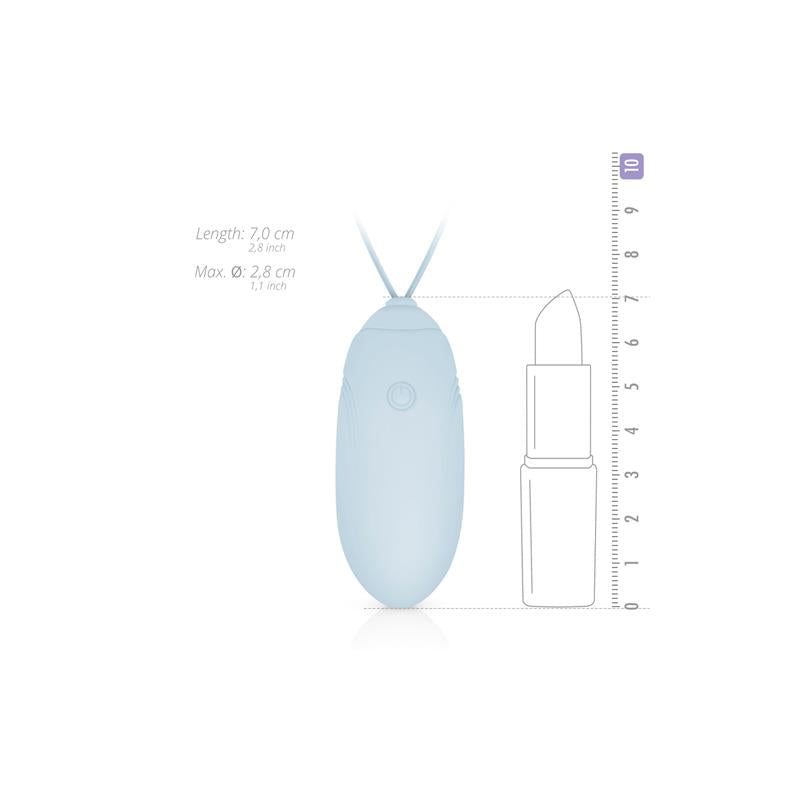 Виброяйце Luv Egg с дистанционно в синьо
