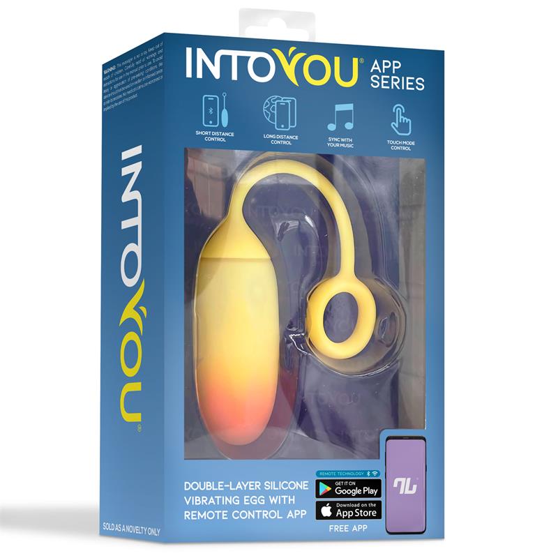 Виброяйце IntoYou App Series Yellow/Orange