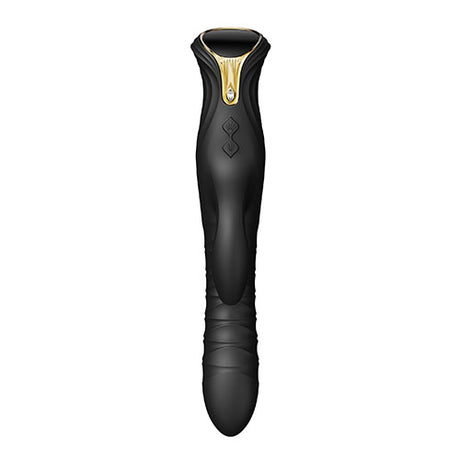 Вибратор Mose Obsidian Black с кристал Swarovski