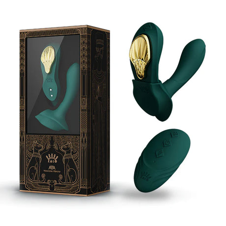 Стимулатор с дистанционно управление Aya Turquoise Green