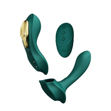 Стимулатор с дистанционно управление Aya Turquoise Green