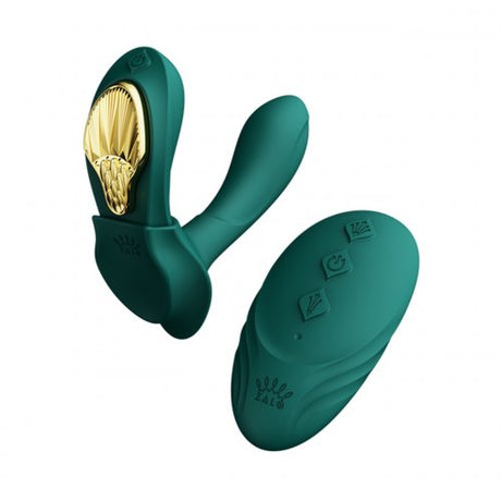 Стимулатор с дистанционно управление Aya Turquoise Green