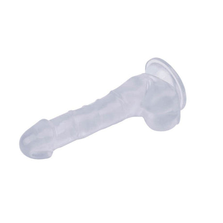 Дилдо Hi-Rubber 19.5 см, прозрачно