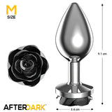 Black Rose, размер M: метален разширител с черна роза в основата, размери 9,1 см височина и 3,4 см ширина, лого AfterDark