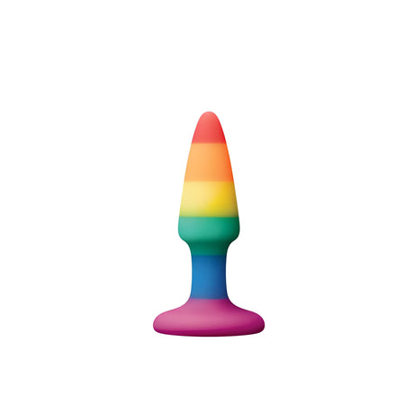 Анален разширител Colours Pride Edition 9 см на NS Novelties в дъгови цветове, изглед отпред на бял фон