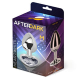 Кутия на After Dark by LateToBed, модел Heart White, размер M, с метален разширител със сърцевиден бял кристал и размери на гърба
