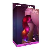 Кутия на Taboom Unicorn с LED опашка в розово, червено и оранжево, надпис Glow in the dark и размер Ø 2,8 см