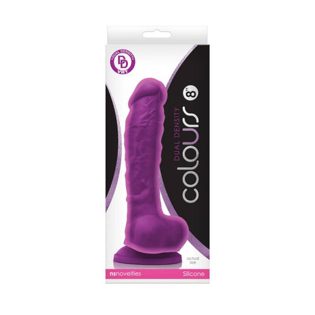 Дилдо Colours Dual Density 20см, лилаво