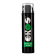 Черна помпа бутилка Eros Fisting Gel UltraX със зелен етикет и надпис Relaxing Fist Pleasure, предна страна