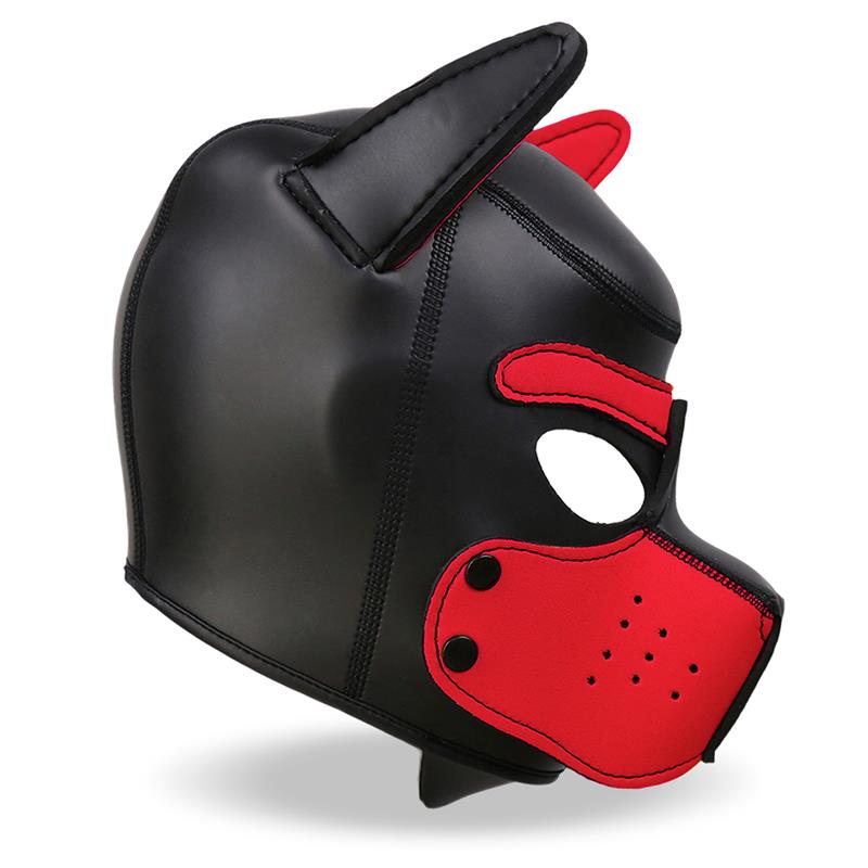 Фетиш маска Hound червена