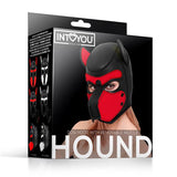 Фетиш маска Hound червена
