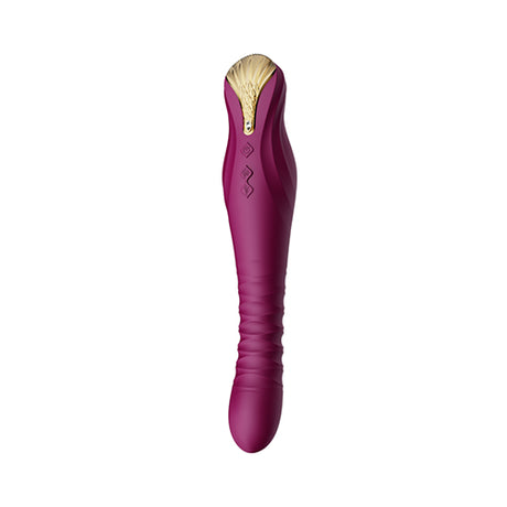 Вибратор Пулсатор King с кристал Swarovski Velvet Purple