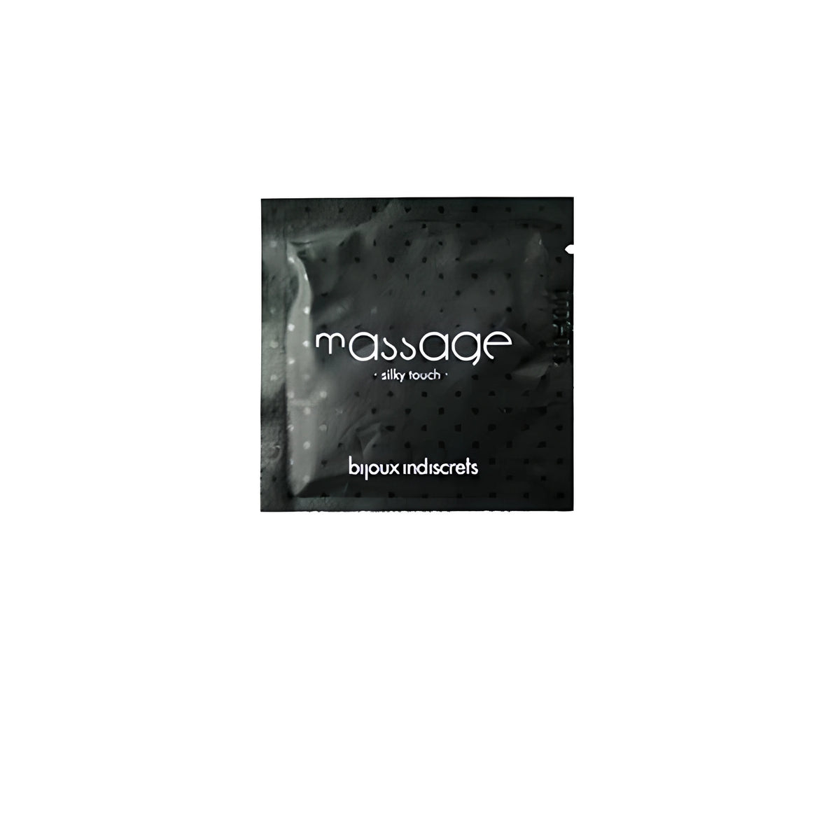 Черно саше с масажно масло Massage Silky Touch на Bijoux Indiscrets, включено в комплект Instruments of Pleasure