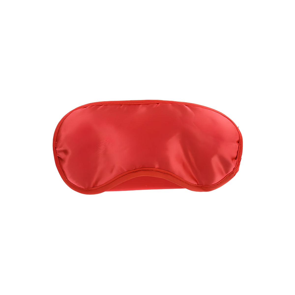 Червена сатенена маска за очи с ширит по ръба, част от комплект Red Romance Gift Set на ToyJoy, на бял фон