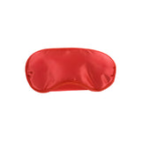 Червена сатенена маска за очи с ширит по ръба, част от комплект Red Romance Gift Set на ToyJoy, на бял фон