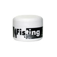 Бяла кръгла кутийка с капак на лубрикант Fisting gel на Orion, с черно-бяла етикетка и надпис Fisting Gel