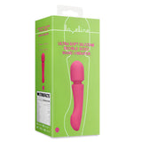 Зелена опаковка на масажор Double-Sided Ultra Soft Silicone с розов уанд масажор на лицевата страна и надпис на английски