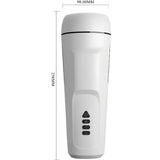 Мастурбатор Sienna на Pretty Love, бял, с размери 250 mm височина и 90 mm ширина и четири бутона за управление отпред