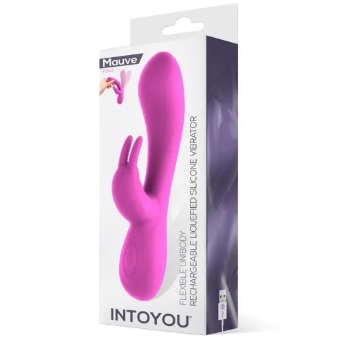 Вибратор Mauve Pink с течен силикон