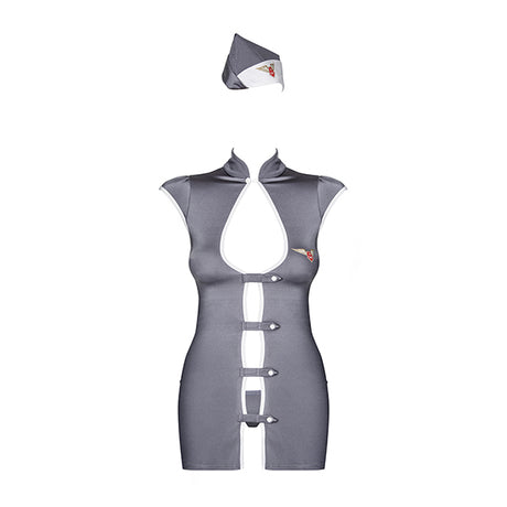 Костюм на Секси Стюардеса S/M | Grey