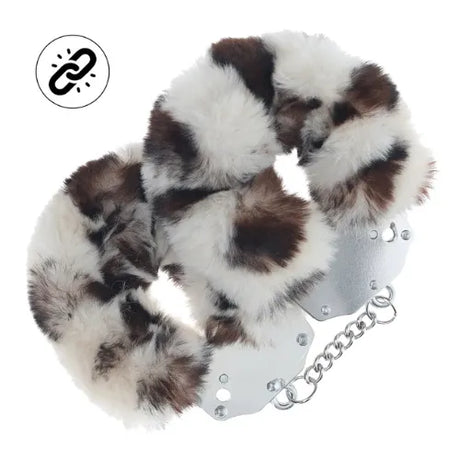 Белезници с пух Ouch Snow Leopard