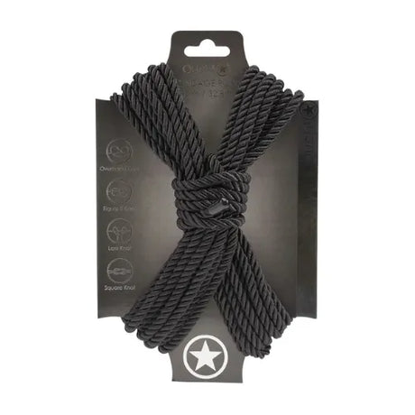 Въже за бондаж 10 м Ouch Black