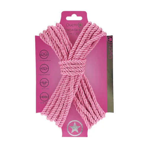Въже за бондаж 10 м Ouch Pink