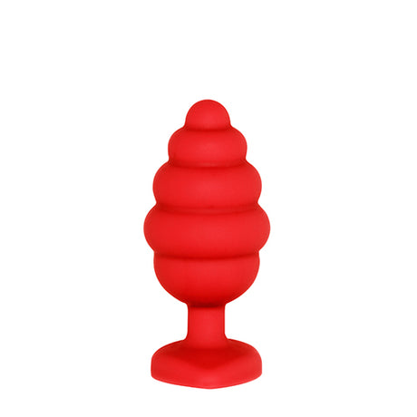 Релефен разширител със сърце 7см, червен