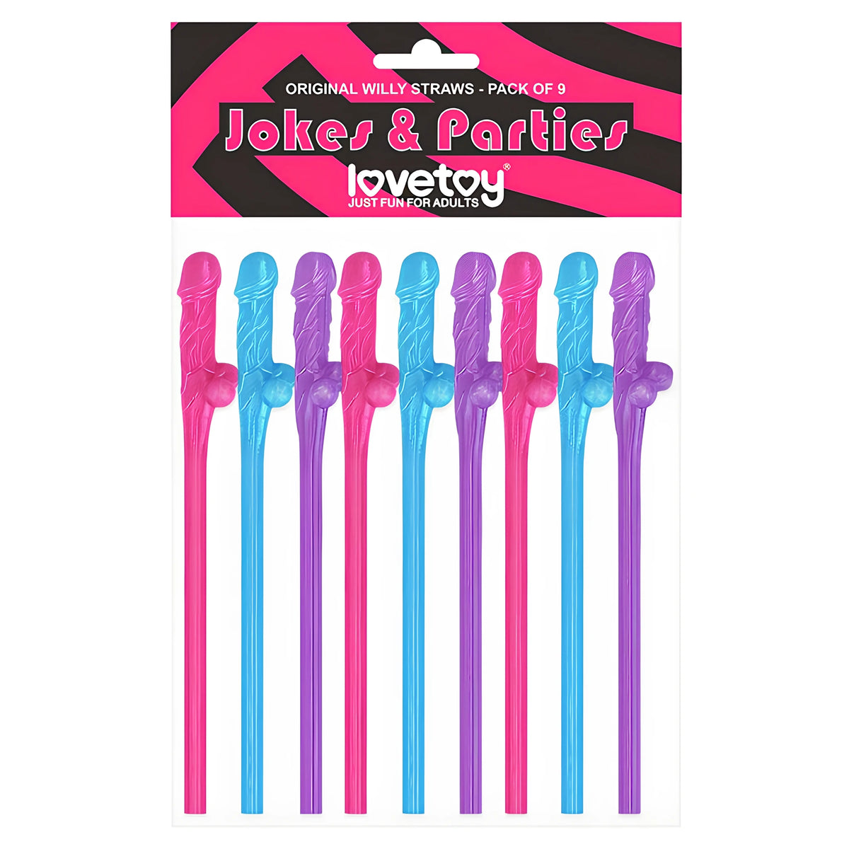 Парти сламки пенисчета 9 бр от Lovetoy