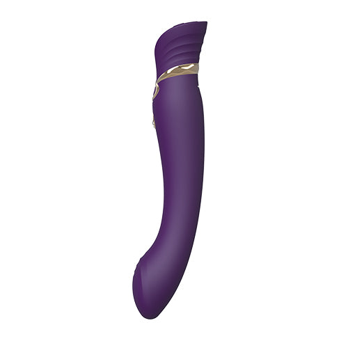 Вибратор Queen с кристал Swarovski и загряване Twilight Purple