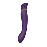 Вибратор Queen с кристал Swarovski и загряване Twilight Purple