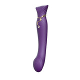 Вибратор Queen с кристал Swarovski и загряване Twilight Purple