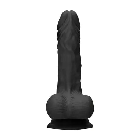 Дилдо с тестиси Real Rock 17 cm Black