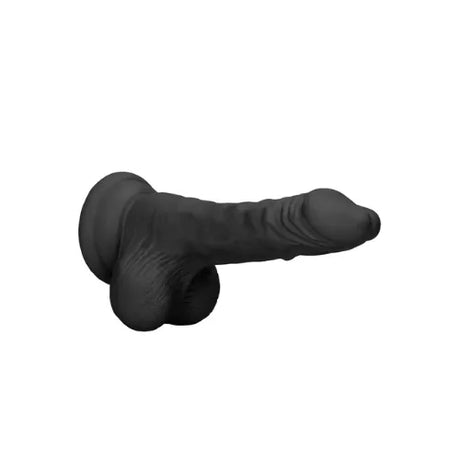 Дилдо с тестиси Real Rock 17 cm Black