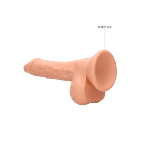 Дилдо с тестиси Real Rock 17 cm Flesh