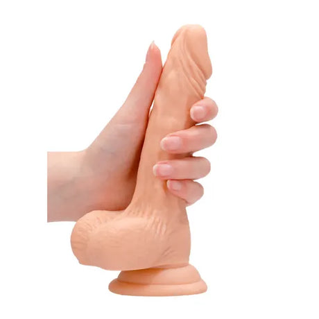 Дилдо с тестиси Real Rock 17 cm Flesh