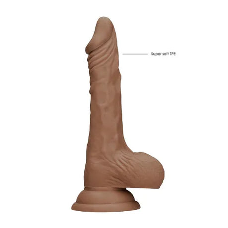 Дилдо с тестиси Real Rock 17 cm Tan