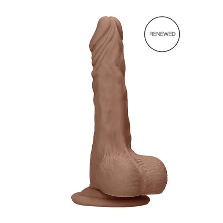 Дилдо с тестиси Real Rock 17 cm Tan