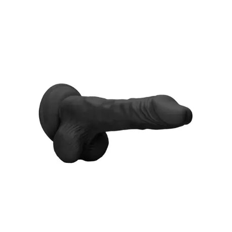 Дилдо с тестиси Real Rock 20 cm Black