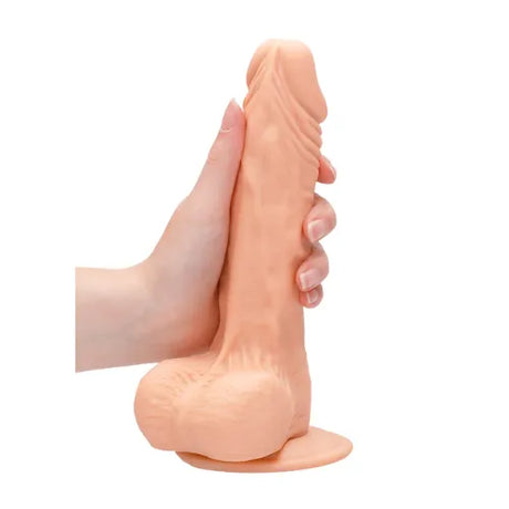 Дилдо с тестиси Real Rock 20 cm Flesh