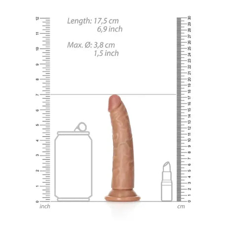 Дилдо Real Rock Slim Realistic 15,5 cm Tan