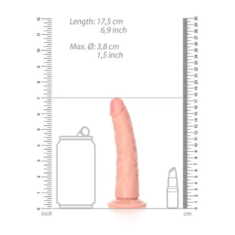 Дилдо Real Rock Slim Realistic 15,5 cm Flesh
