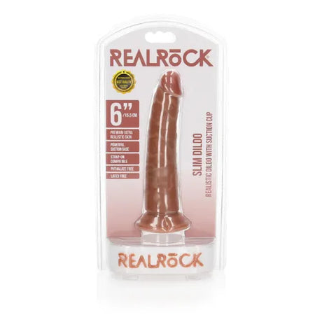Дилдо Real Rock Slim Realistic 15,5 cm Tan