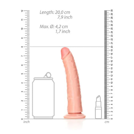 Дилдо Real Rock Slim Realistic 18 cm Flesh