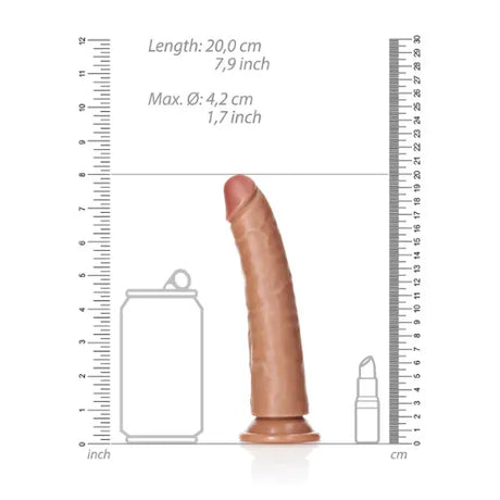Дилдо Real Rock Slim Realistic 18 cm Tan