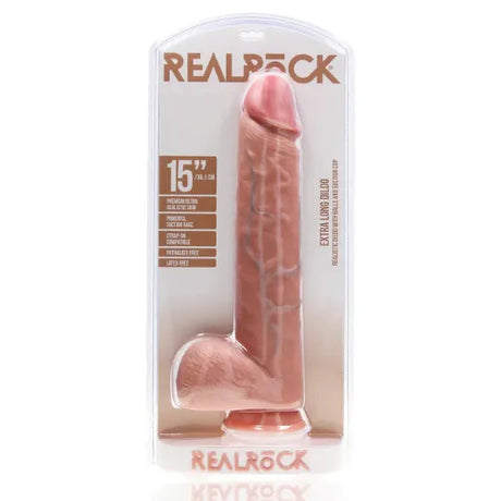 Дилдо с тестиси Real Rock 38 cm